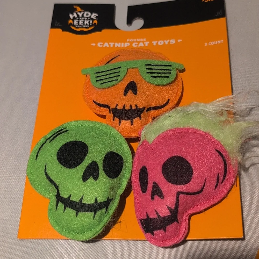 Hyde & Eek! Halloween Cat Toys Teaser Wand Catnip